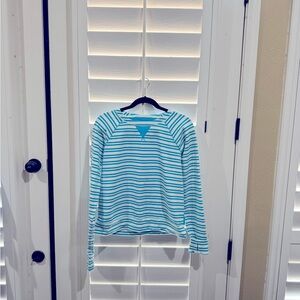 NWOT LuLuLemon sweatshirt. Teal & white.